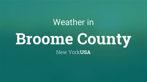 broome county weather forecast